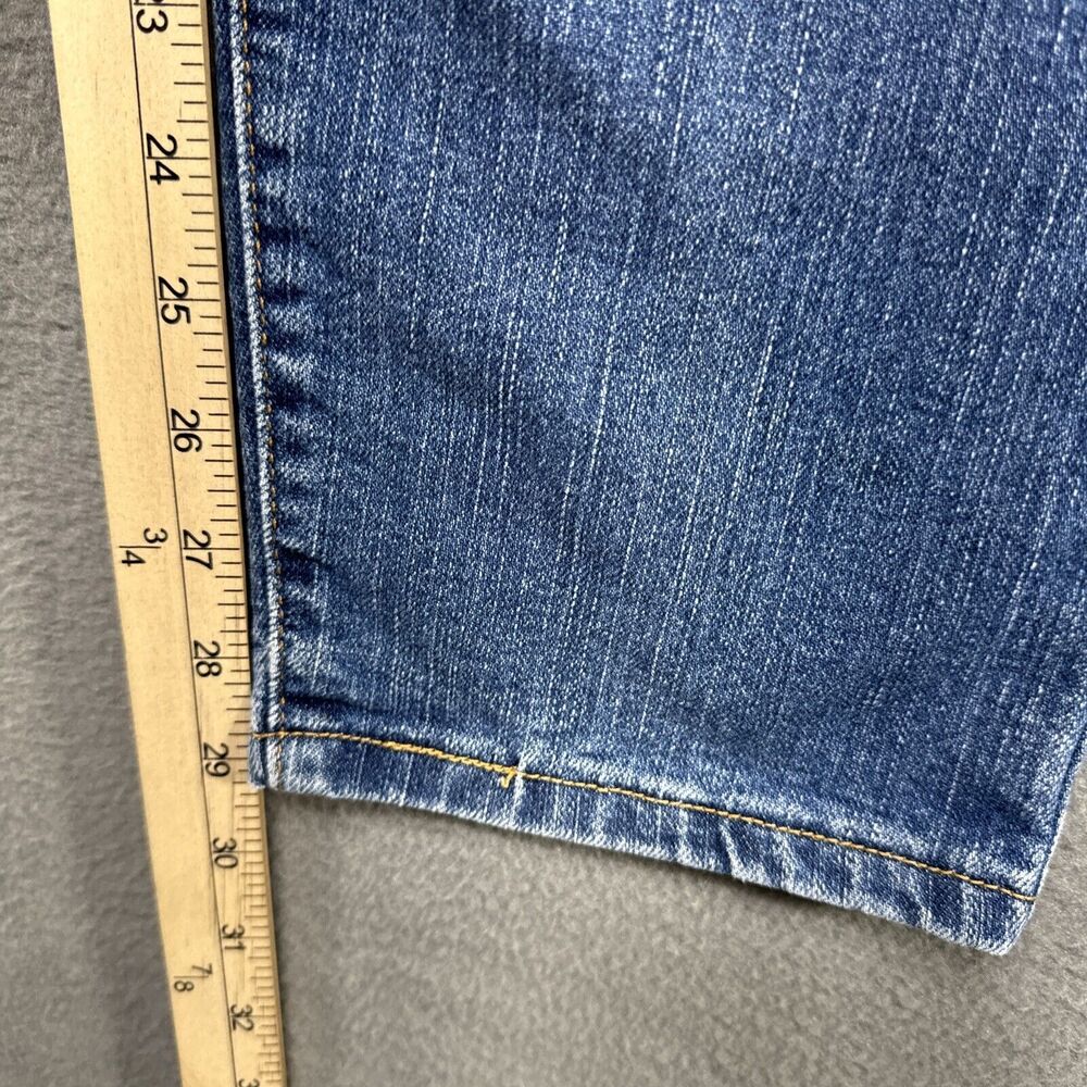 Levis Jeans Womens 12M Blue 512 Slim Tapered Mom High Rise American Denim - Picture 4 of 10